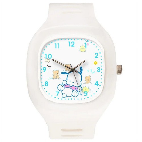 Hello Kitty Watch, Square Case, Silicone Strap, Quartz Movement, Sanrio - Picture 5 of 8