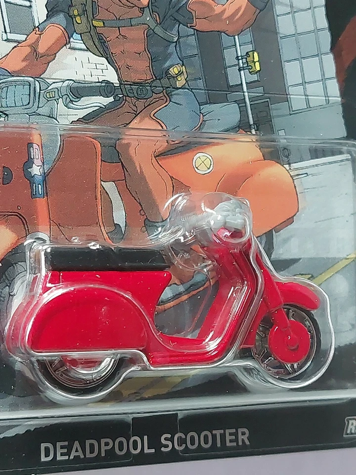 Hot Wheels 1/64 🇨🇵 marvel deadpool scooter - Photo 3/4