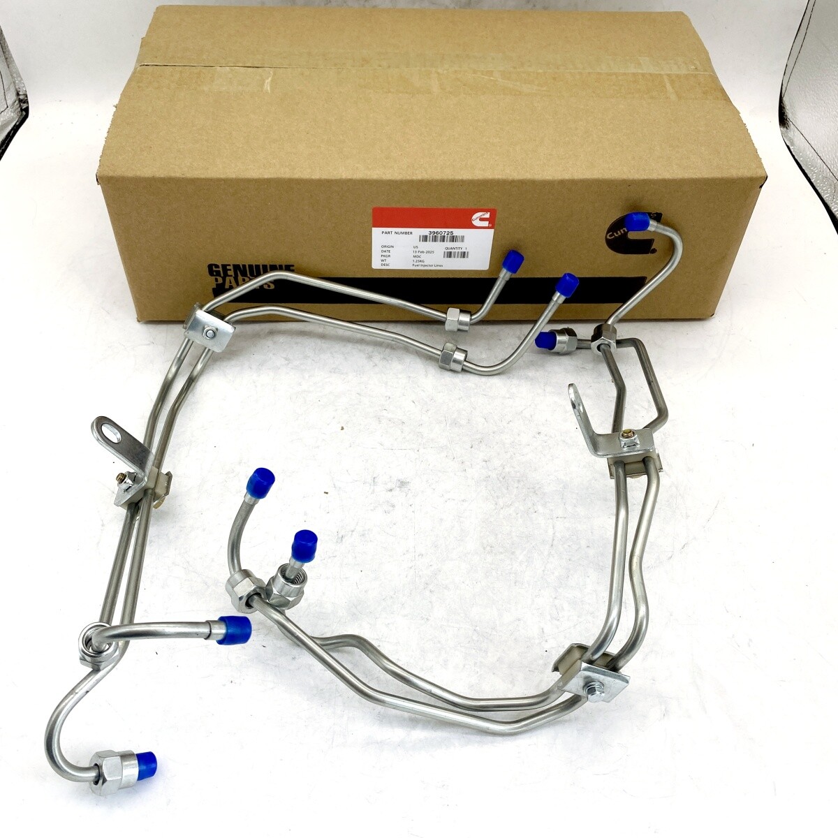 12mm VE Pump Diesel Fuel Injector Lines for 3.9L 4BT Cummins 3960725 3960726 – New Replacement