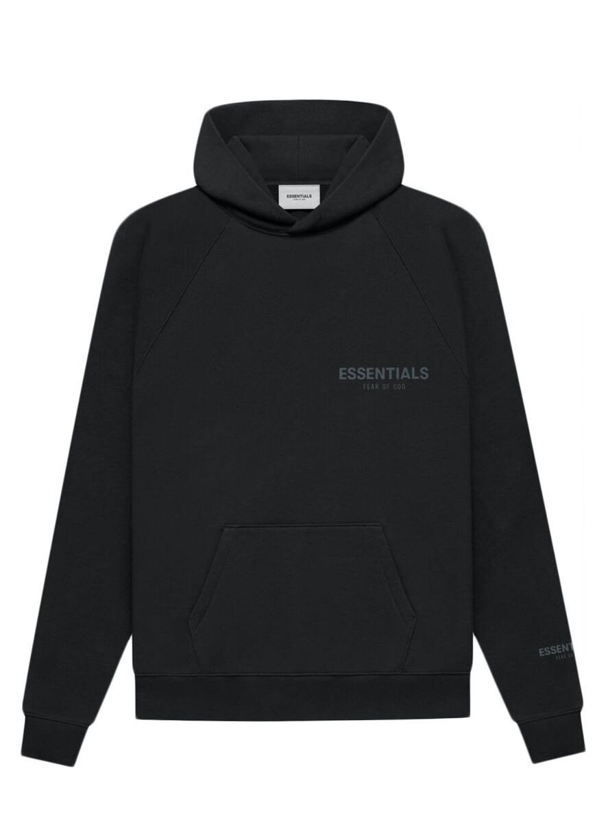 Fear Of God Essentials Core Collection Size XS- XL Black Pullover Hoodie -  FW21