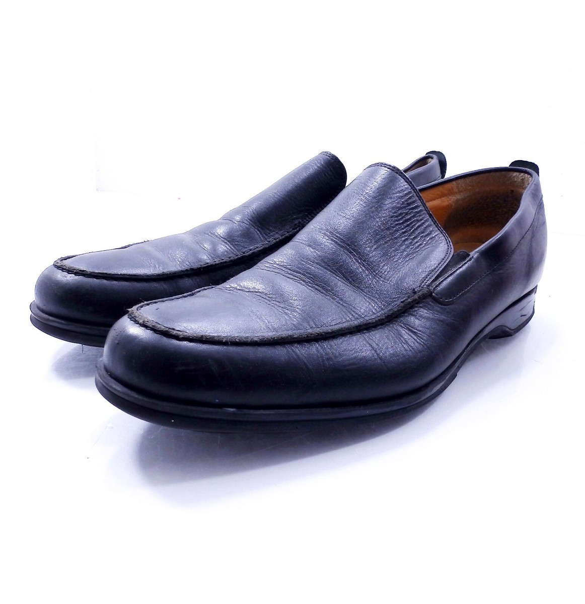 COACH Corbin Slip-Ons Black Leather Mens Casual Dress Shoe  display picture 2