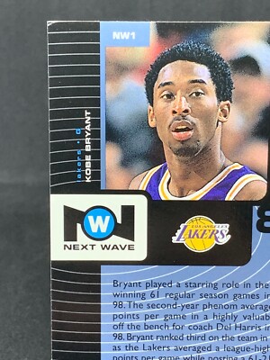 KOBE BRYANT (RARE INSERT) UPPER DECK “NEXT WAVE” NW1 ~ LAKERS 