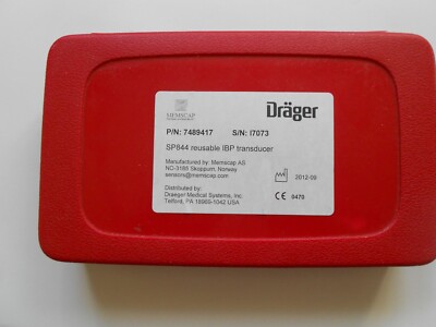 Drager IBF Transducer. SP844 Wiederverwendbar. Medizinisch. Gesundheitswesen. Kostenloser UK-VERSAND.