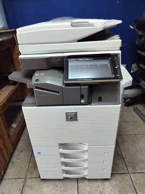 Sharp MX-M3571 Mono Printer Scanner Copier Finisher/Stapler Low Meter Cnt Miami 