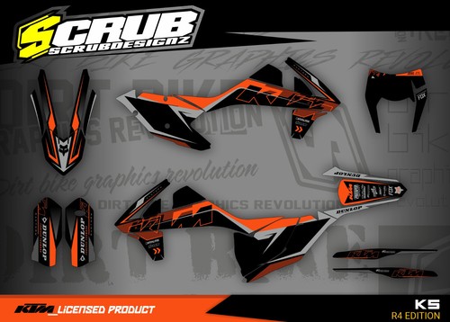 KTM graphics EXC EXCf 125 150 250 300 350 450 500 - 2017 2018 2019 decals - 第 1/16 張圖片