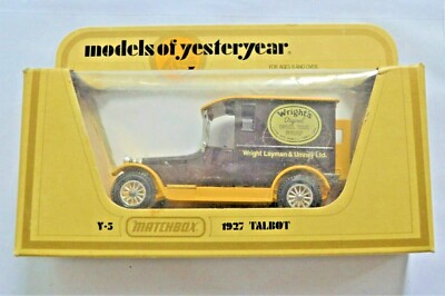 Matchbox LIPTONS TEA Yesteryear Y5 1927 Talbot Van Liptons Tea Mint A/A