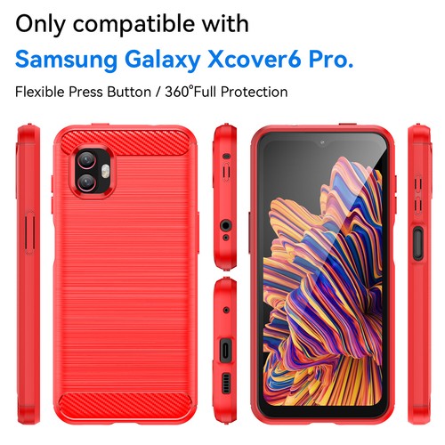 Luxury Shockproof Classic TPU Brushed Cover Case For Samsung Galaxy Xcover6 Pro - Picture 10 of 15