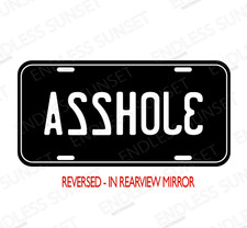 Ahole Jdm Muscle Car Reversed 3j0h22a Funny License Plate Front Auto Tag Sign