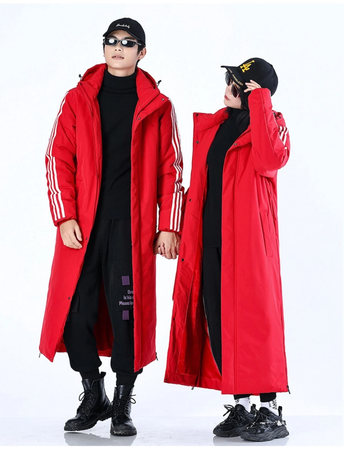 Men's and Women's Long Winter Cotton Coat - Extra Warmth and Comfort