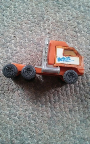 000 Vintage Tonka Sunkist Truck Semi Tractor Big Rig Toy Metal Good Vibrations
