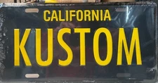 KUSTOM Auto Kit. MOONEYES License Plate + Two Bolts + Antenna Topper.  AWESOME!!