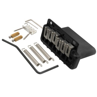 Wilkinson WVP2-SB Black 54mm Steel Saddles Block Tremolo Bridge For Strat Guitar