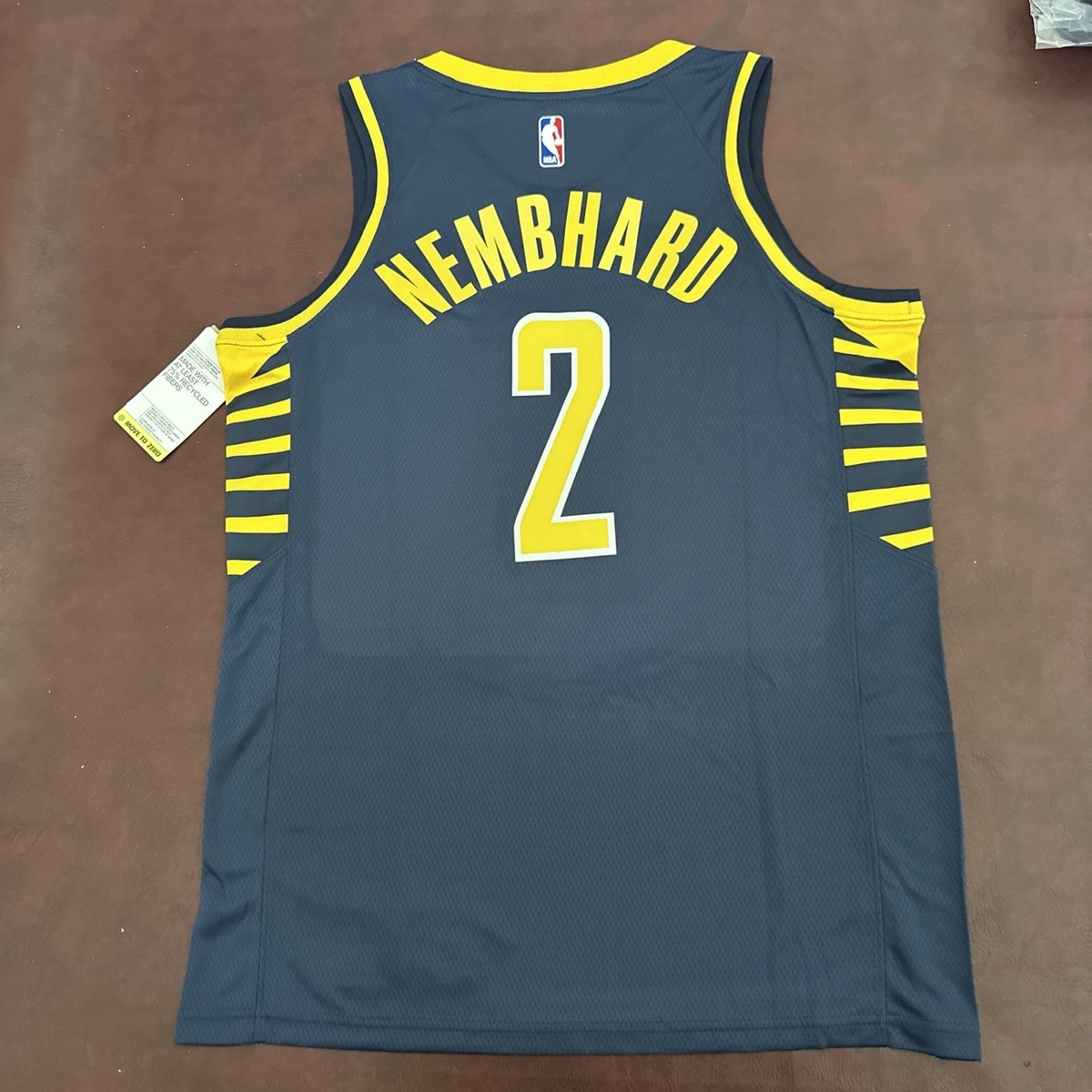 Andrew Nembhard Jersey Indiana Pacers Blue Playoffs Large #2