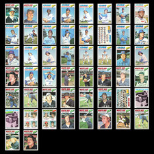 1977 Topps Lot 50 Vintage Baseball Cards Dealer Bulk Set Builder Commons VG MLB