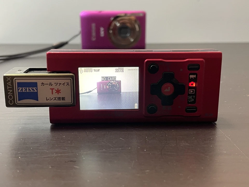 Rare [N MINT ++] Contax i4R Red Digital Camera Carl Zeiss Tessar Lens from JAPAN - Image 4 of 4