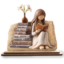 Christian Gifts for Women, Bible Verse Desk Decor, God Says I Am Decorative S...