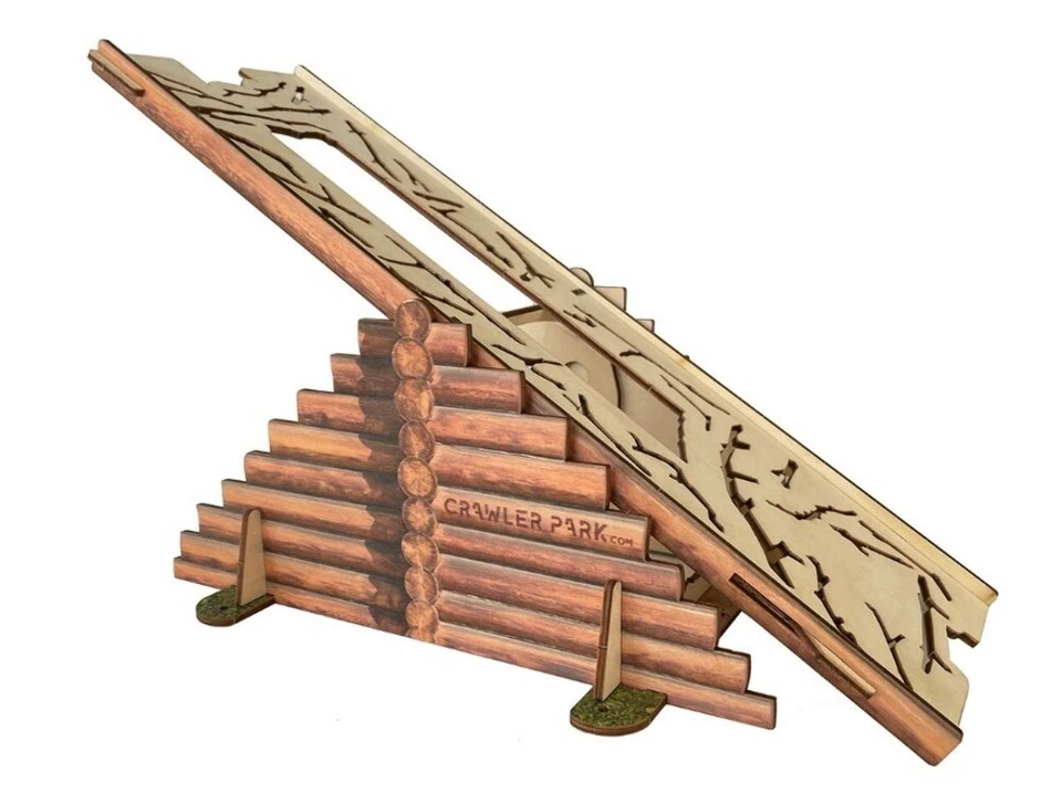 Axial RC 1/24 4Runner gris 4x4 RTR con obstáculo de balancín Crawler Park TWD240001 Foto 3 de 4