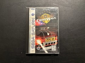 CrimeWave (Sega Saturn, 1997) Complete CIB with Registration Card Tested & Works