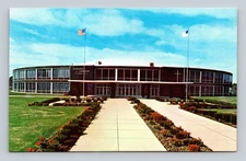 Vintage Cathedral of Tomorrow Cuyahoga Falls Ohio Lithograph Postcard