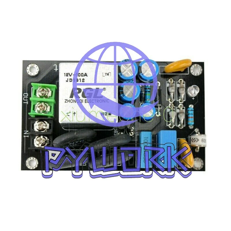 100A 220V Class A Power Amplifier Soft Start Delay Temperature Protection Board - Image 4 of 4