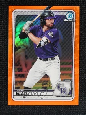 2020 Bowman Chrome Prospects Orange Refractor 7/25 Ryan Vilade #BCP-240 0vs5