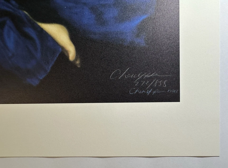 Chen Yifei - P'i P'a - подписанный и SN 272/888 - китайская мандолина - художественная печать - Изображение 3 из 4