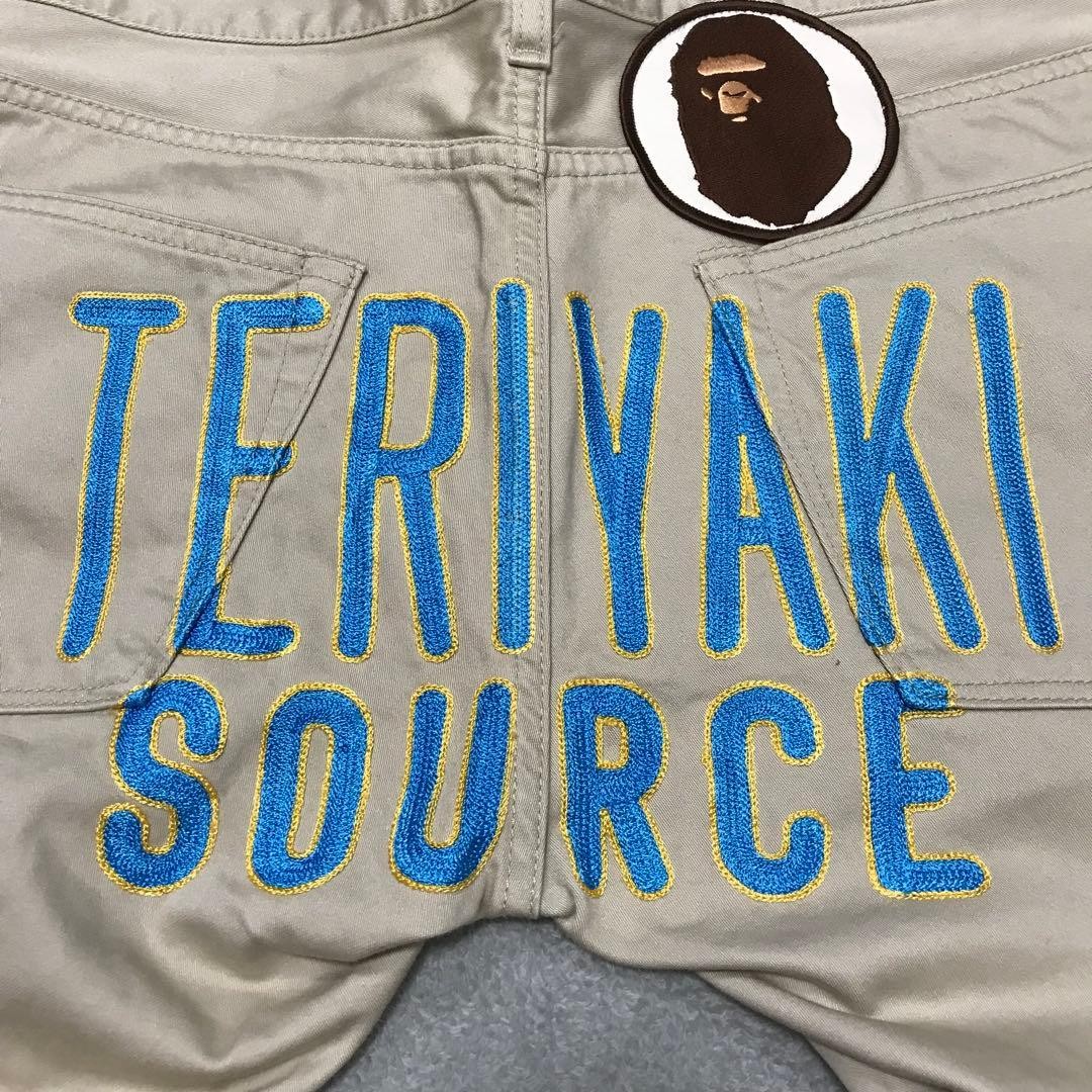 A Bathing Ape Straight Work Pants Beige M Waist 87cm Teriyaki Source BA0226174 thumbnail 5
