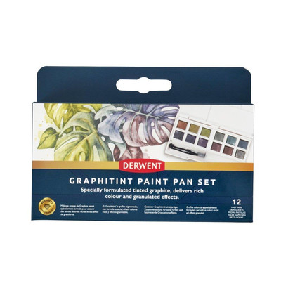 Derwent Graphitint Wasserfarben Farbtopf-Set, Halbpan