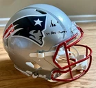 Kayshon Boutte Ins.“25 AFC Champs” Signed Patriots Authentic F/S Helmet Fanatics