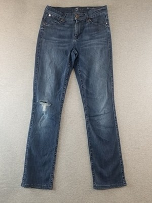 Seven7 for All Mankind Jeans Women's Sz 3/26 Blue Wash Stretch Comfort Normcore