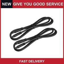 Universal 8 Pin 3.28ft 100cm Backup Camera Extension Cable Wires Pack of 2