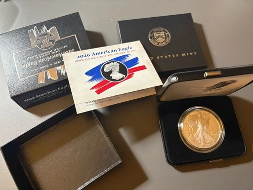 1776 - 2026 W Proof American Silver Eagle 1 oz Silver $1 250th Anniversary 26EA