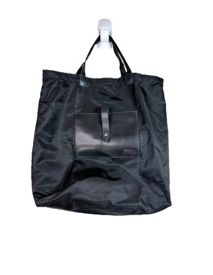 TUMI  Just In Case Tote Bag Black Lightweight Packable Travel Carry On NWT
