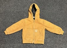 Carhartt Youth Size XS 6 Heavy Duty Quilted Jacket with Hood