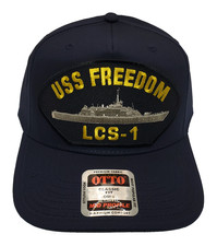 Sombrero de barco USS Freedom LCS-1 - azul marino - negocio propiedad de veteranos