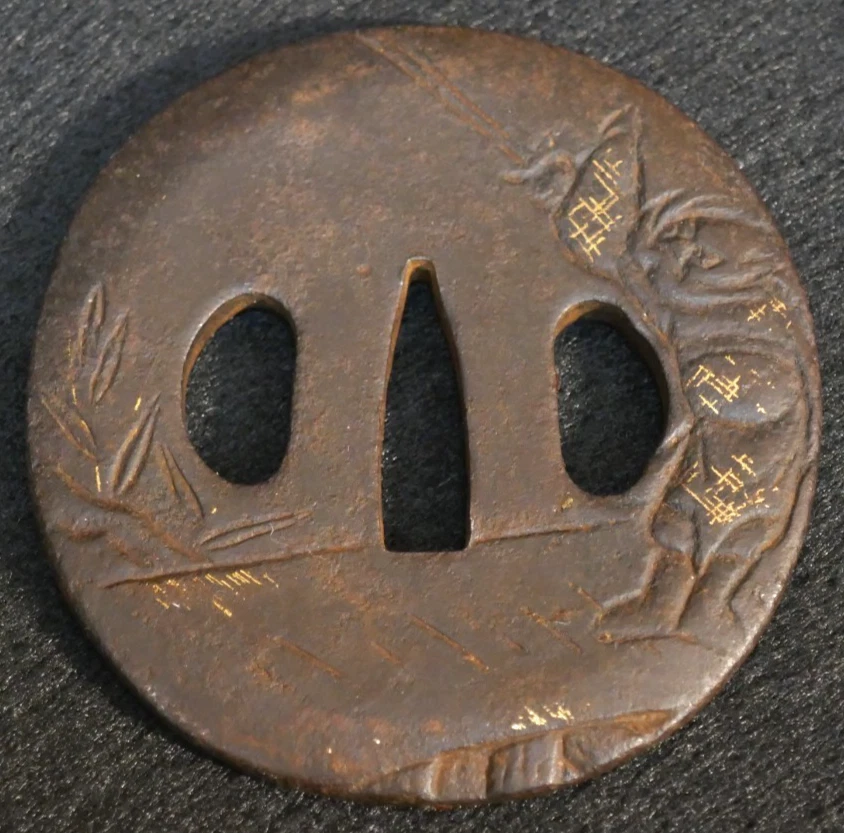 古董日本刀镡| eBay