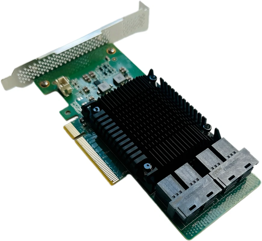 PCIe 3.0 X8 to 4 Ports Built-in U.2 NVMe Array Card Supports RAID 0, RAID 1, - Image 3 of 4