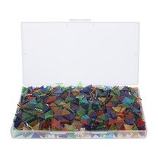 1273pcs Colorful Triangle Glass Mosaic Tiles, Tiny Mosaic Tile DIY Hobbies