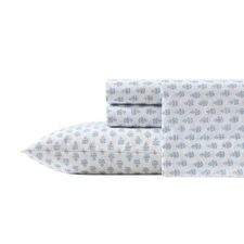 Laura Ashley Francesca Blue Bed Linen Set Elegant Percale Bedding Collection