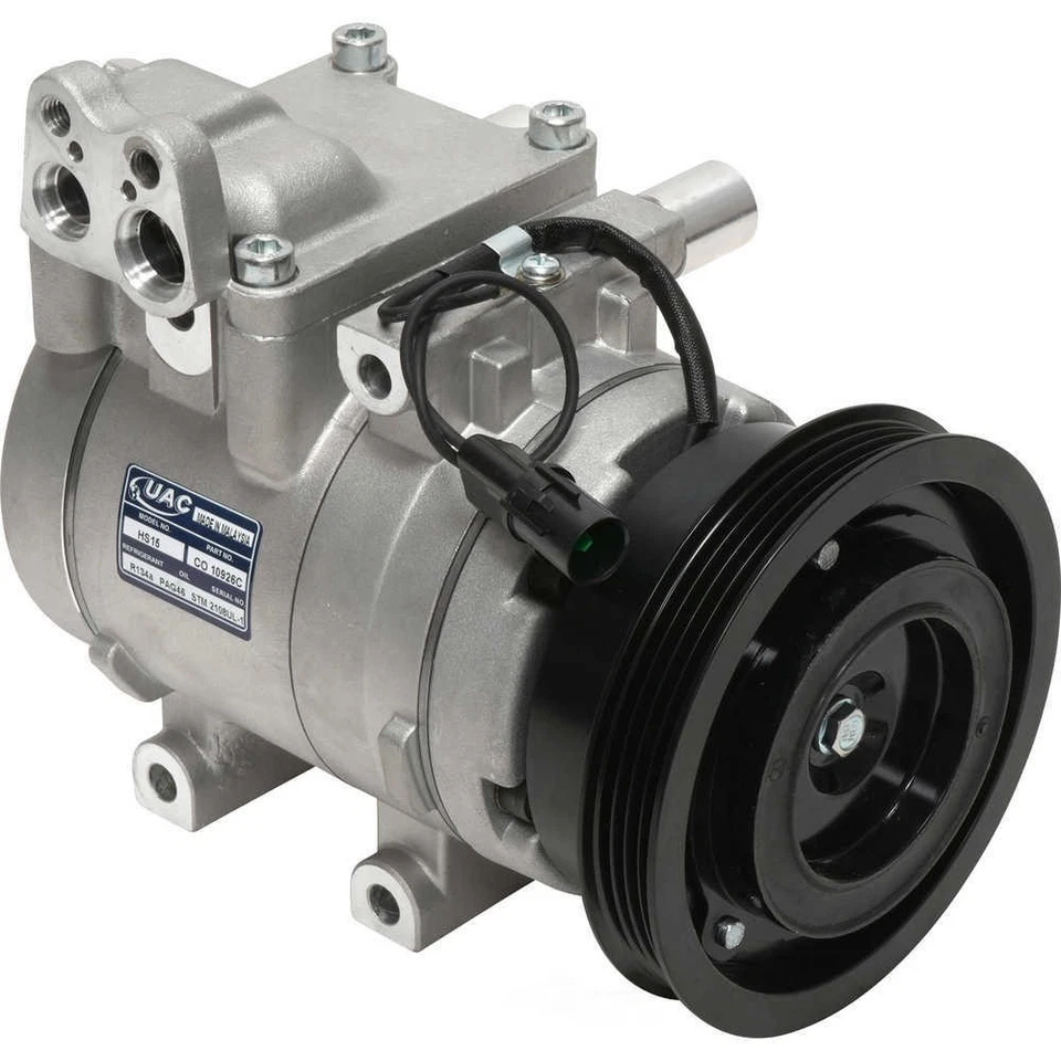 Compresor de aire acondicionado compatible con Hyundai Elantra Tiburon Tucson 2001-2009 AIRE ACONDICIONADO UNIVERSAL Foto 3 de 4