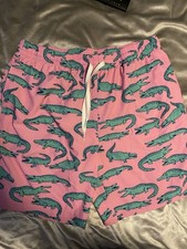 CHUBBIES Classic Swim Trunks The Glades Alligator Print 7" Men's Size xl