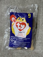 McDonald's Ty Teenie Beanie Babies #9 BONES the Dog Plush Toy (1998)