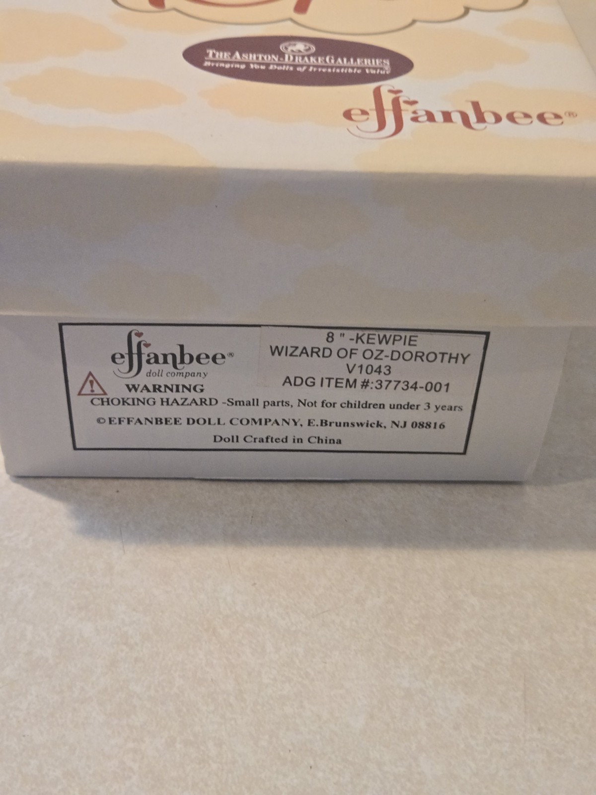 2001-2002 Effanbee Kewpie Wizard of Oz  three 8” Dolls  New In Boxes & COA's