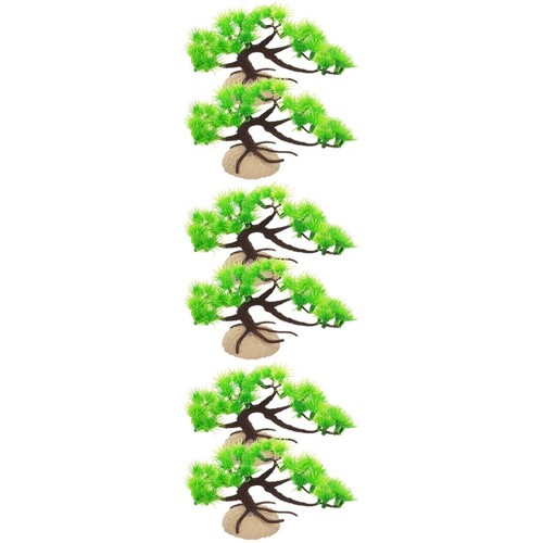  3 szt. Rośliny do akwarium Dekoracje akwarium Plastikowe rośliny zbiornikowe na ryby - Zdjęcie 4 z 12