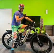 26" Electric Bicycle Dual Motor 48V 17.5Ah Fat Tire E-Bike Off-Road MTB Citybike