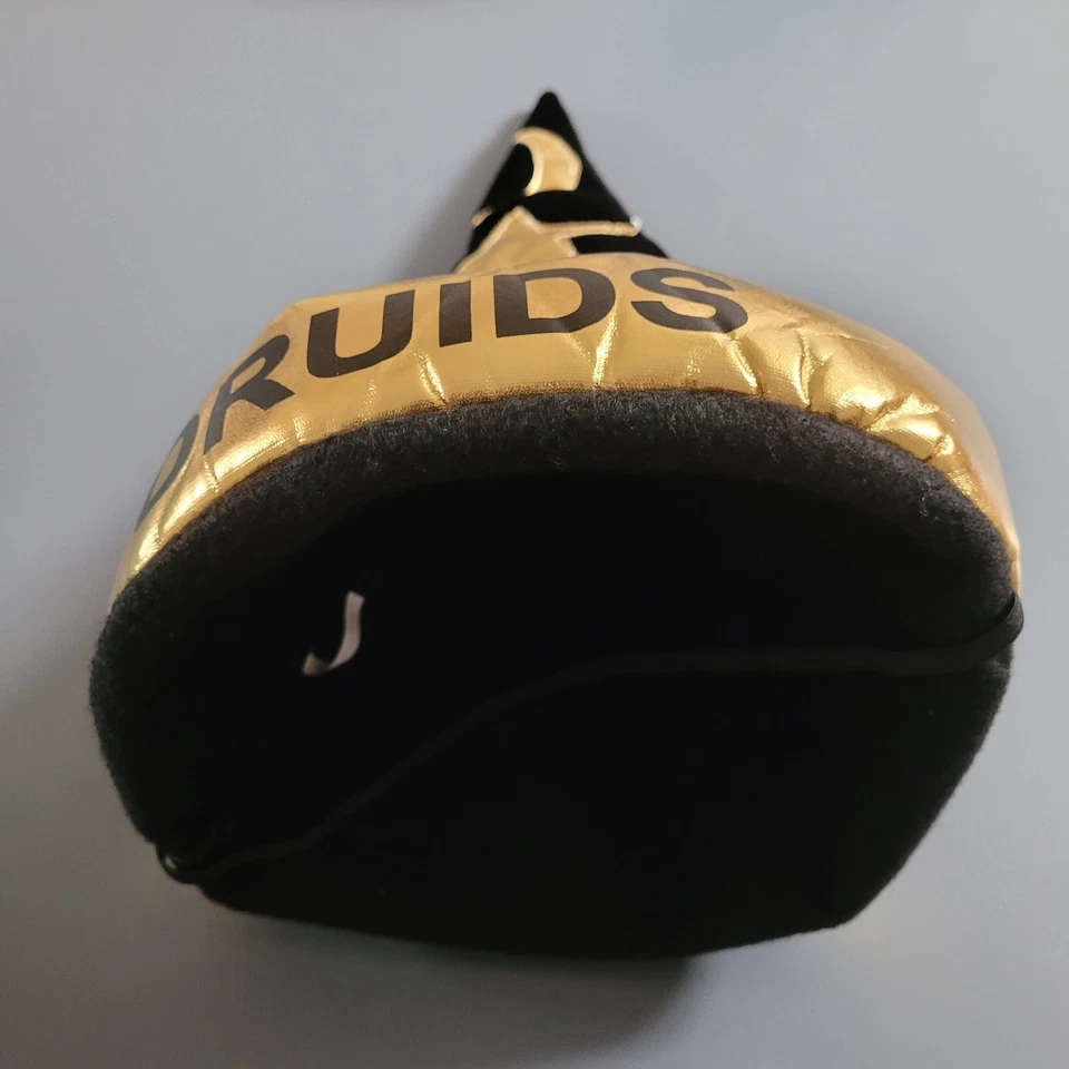 Chapéu Wizard Druids Mardi Gras dourado e preto - Imagem 2 de 3