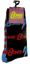 DAVID BOWIE PAIR of CREW CUT SOCKS Men's One Size 7-12 Poly Spandex 1