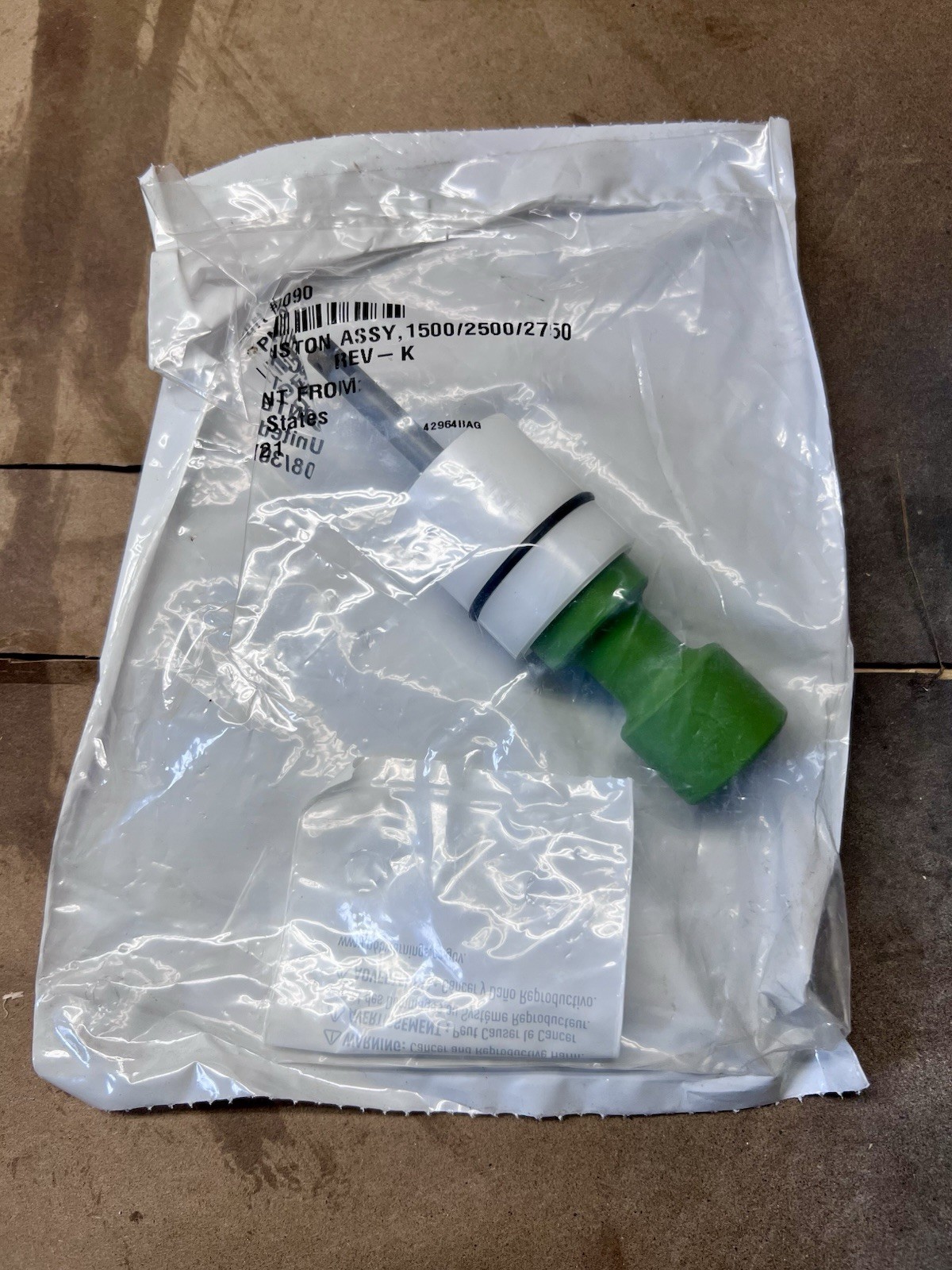 Pentair Fleck 2510 Control Head Piston - New In Box - Never Used