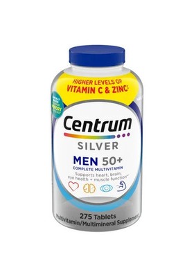 Centrum Silver Men 50+ Immune Support Multivitamin   275 Tablets