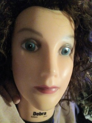 BURMAX Debra Manikin Hair Salon Cosmetology Head Shotgun Passenger Princess 
